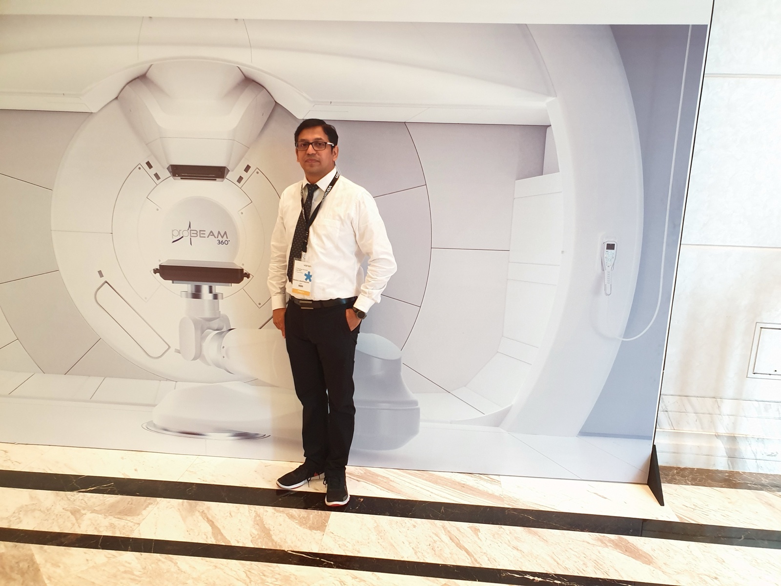 At a national oncology conference